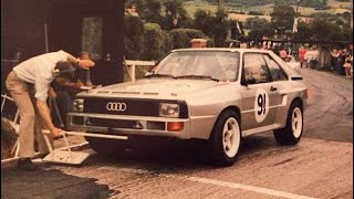 Hannu Mikkola in the Audi Sport Quattro at Shelsley Walsh [upl. by Aryahay655]