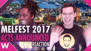 Melodifestivalen 2017 All 28 acts and songs REACTION [upl. by Lucian]