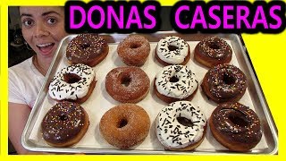 DONAS fritas RECETA FACIL 🍩 donas CASERA [upl. by Darach]