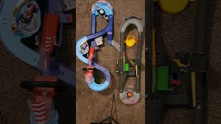 Particle Accelerator Crazy Lightning McQueen Track particleaccelerator hotwheels toycars [upl. by Siuoleoj]