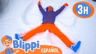 Ángel en la nieve  Blippi Español  Videos educativos para niños  Aprende y Juega [upl. by Aniaj]