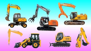 MENEBAK GAMBAR DENGAN BENAR JENIS ALAT BERAT JCB EXCAVATOR TRACTOR VIDEO CARTOON CORRECTLY GUESS [upl. by Anned983]