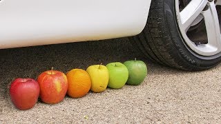 EXPERIMENT Aplastando Cosas Crujientes con la Rueda de un Coche ASMR [upl. by Cochran]