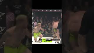 Eddie Hall Powerbomb and KO in a 2v1mma eddiehall edit boxing ufc worldfreakfightleague [upl. by Martres916]