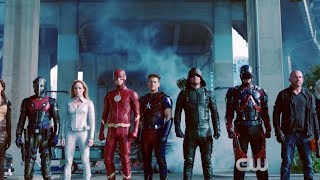 Arrow  Crisis on EarthX  Dark Arrow Overgirl amp Reverse Flash Reveal Themselves to Earth 1 Heroes [upl. by Hsuk864]