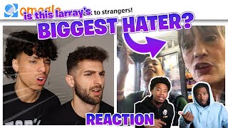 Confronting Our Biggest Hater Larray Reaction Video [upl. by Livvie]