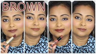 my TOP 7 Nude Lipsticks 2022 Edition  Affordable Lipsticks for Brown  Tan Skin  Shalini Mandal [upl. by Loni]