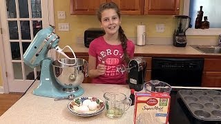 How to Bake Cupcakes  Cooking for Kids [upl. by Eidoow643]