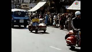 The Wagoners Vespa Club at Maidstone Carnival [upl. by Atorod]