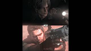 Leon Kennedy RE4 VS Chris Redfield RE5 residentevil aftereffects shorts [upl. by Rozina845]