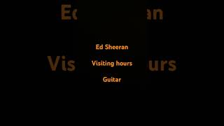 【Ed Sheeran】 visiting hours guitar 弾いてみた [upl. by Anatlus]