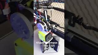 Tronxy x5sa400 speedtest klipper octopus 11 TMC 2225 UART stealthchopthreshold 0 [upl. by Dacey]