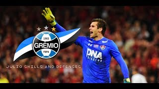 Júlio César  Skills and defenses  NOVO GOLEIRO DO GRÊMIO 2019 [upl. by Brietta]