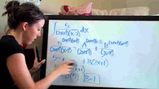 Partial fractions distinct linear factors example 3 KristaKingMath [upl. by Annaek101]