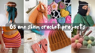 What to Crochet with One Skein 65 PROJECTS YOULL ACTUALLY WANT TO MAKE [upl. by Norihs]