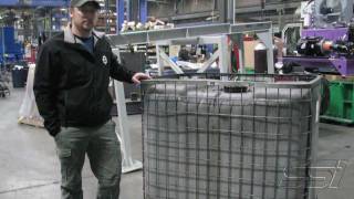 Plastics Shredding IBC wSteel Cage D [upl. by Nakah]