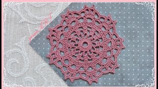 How to Crochet easy DOILY step by step [upl. by Juliano]