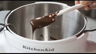 Tempering Chocolate Using KitchenAid Precise Heat Mixing Bowl [upl. by Grevera448]