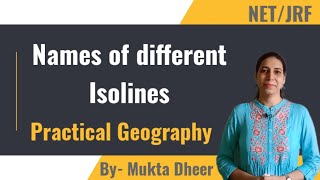 Names of Different Isolines Practical Geography [upl. by Nibroc]