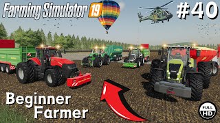 Lime amp Manure Fertilizing w CASE VALTRA amp CLASS l Beginner Farmer 40 l Farming Simulator 19 [upl. by Brendin338]