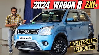 Maruti WagonR 2024 New Model Review🔥👌 675L😱😱 ZXi Variant Review  2024 WagonR Top Model Review [upl. by Thorin]