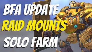 How to get ALL BFA Raid Mounts Solo  WoW Raid Mounts Guide [upl. by Christen696]