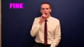 How to sign colours in British Sign Language BSL [upl. by Bogart]