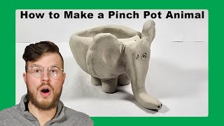 How to Make a Pinch Pot Animal Easy Clay Pottery [upl. by Nylrad]