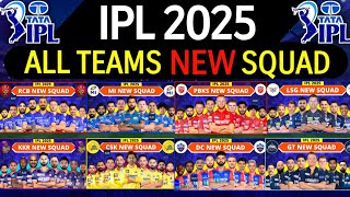 IPL 2025  All Team Squad  IPL Teams 2025 Players List  RCBCSKMIKKRSRHGTDCPBKSRRLSG [upl. by Aihsyla]