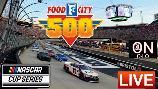 🔴Food City 500 Bristol Motor Speedway Live Nascar Cup Series Race Audio Live Leaderboard amp Stats [upl. by Nathan929]