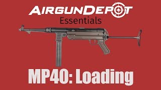 Umarex Legends MP40 Loading the Magazine [upl. by Lairret]