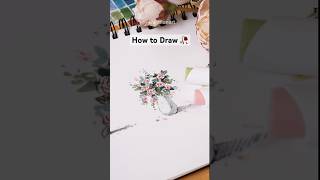 How to Draw Rose bouquet with Markers [upl. by Rosalba]