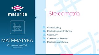 22 Stereometria – graniastosłupy i ostrosłupy  Kurs maturalny z matematyki  demo kursu XXL [upl. by Udale199]