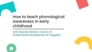 How to teach phonological awareness in early childhood [upl. by Nylodam370]