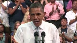 Obama on economy US built from bottom up [upl. by Seed]