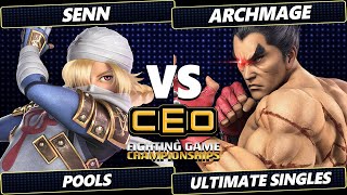 CEO 2024  Senn Sheik Vs ArchMage Kazuya Smash Ultimate  SSBU [upl. by Akiras]