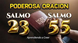 SALMO 23 SALMO 55 quotLA ORACION de LIBERACIONquot PADRE TE PIDO AYUDA Y BENDICION [upl. by Adnolehs]