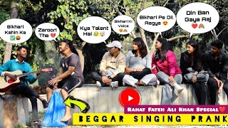 Beggar  भिखारी  Singing Prank  2 With Twist  Public Singing Reaction Video  Kardiya Prank [upl. by Aneehc]