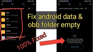 How to fix Android data obb folder not showing  dataobb folder empty problem on Android [upl. by Iridissa]