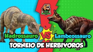 Hadrossauro vs Lambeossauro  Grupo 2  Lucas  Batalha de Dinossauros [upl. by Aiuqes]