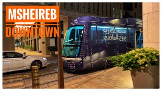 Msheireb downtown 4K Tram ride amp Walk tour doha qatar [upl. by Ynatirb143]