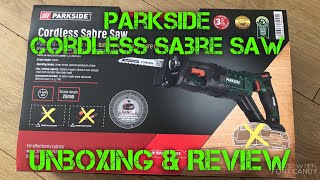 Parkside Cordless Sabre Saw  Reciprocating Saw  Lidl  Parkside Powertools  PSSA 20LI A1 [upl. by Lissi]