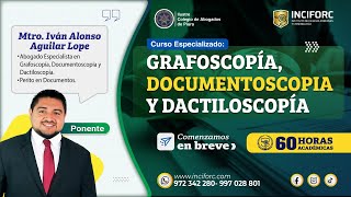 2da sesión GRAFOSCOPÍA DOCUMENTOSCOPIA Y DACTILOSCOPÍA [upl. by Rhianon]