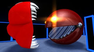 Pacman Vs Big Pacman monster in a wonderful Chase [upl. by Hagai680]