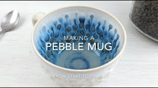 Making a Pebble Cup from start to finish  Satisfying Pottery [upl. by Barbarese]