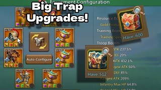 Upgrades On The Titan Trap Astralite Artifacts Monstrous chests Lords Mobile [upl. by Linzer]