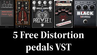 5 free distortion pedals VST [upl. by Uriisa122]