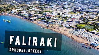 Faliraki by drone Rhodes  GREECE 🇬🇷 [upl. by Narad470]