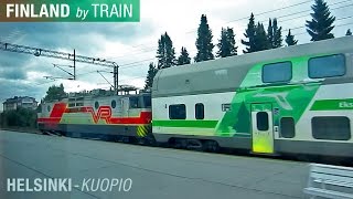 Helsinki  Kuopio by VR Train HD Video  Finland by Train [upl. by Idoj382]