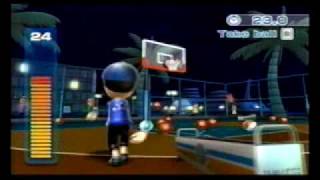 Wii Sports Resort Basketball 3Point Contest High Score 411 Pts [upl. by Templeton833]